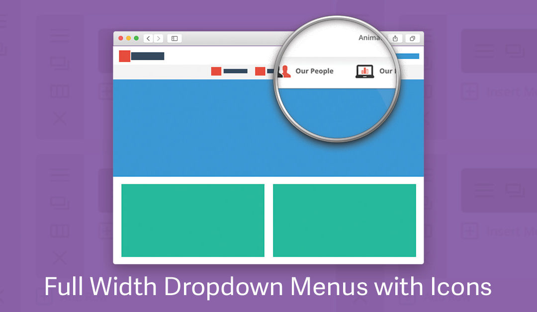 Creating Full Width Dropdown Menus with Icons in Divi