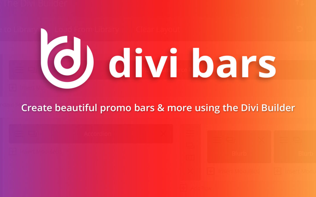 Divi Bars is Here! Our Brand New Promo Bar Plugin!