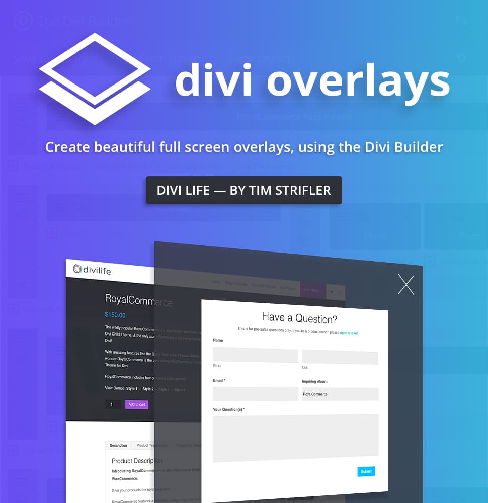 Divi Overlays — Ultimate Most Popular Divi Popup Builder