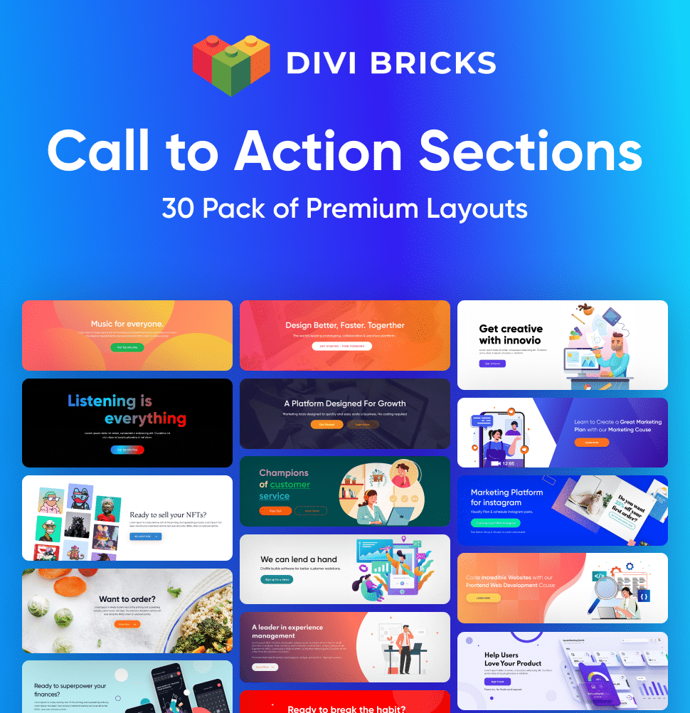 Best Call To Action Sections For Divi
