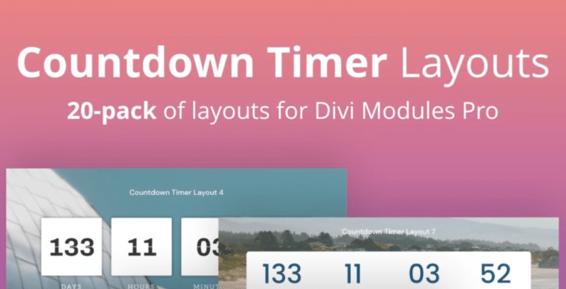 Divi Countdown Timer layout pack