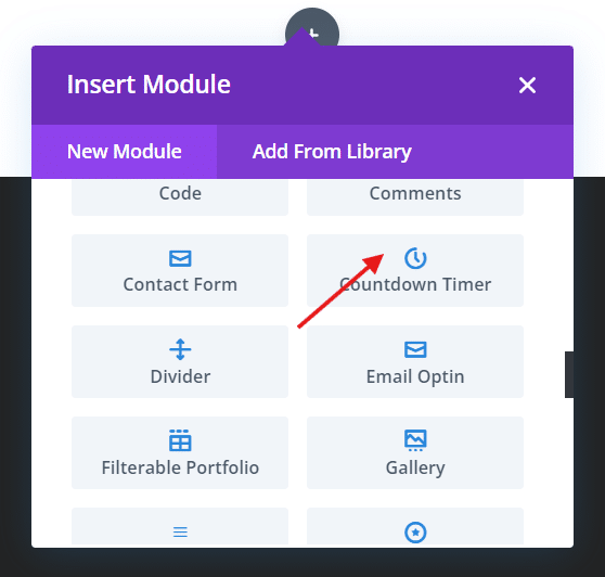 Divi Countdown Timer module