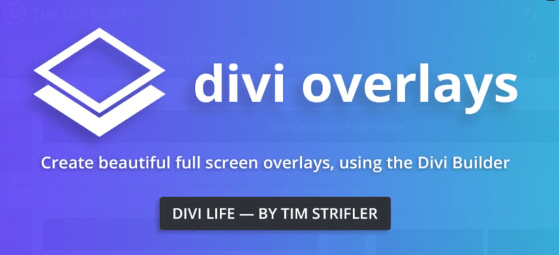 Divi Overlays homepage