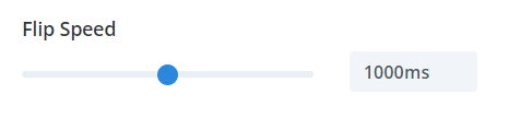 Flip Speed slider feature