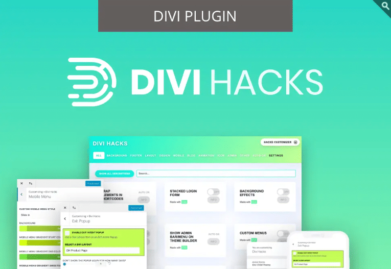 Divi Hacks website homepage