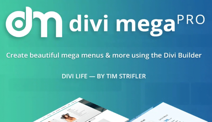 Divi Mega Pro website homepage