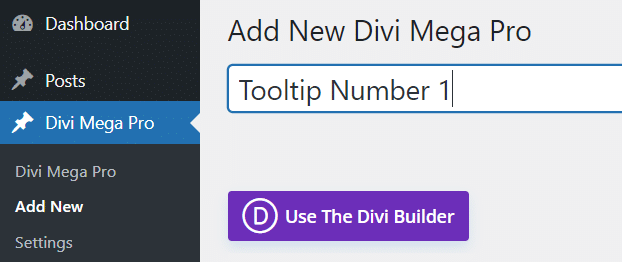 Creating a tooltip in Divi Mega Pro