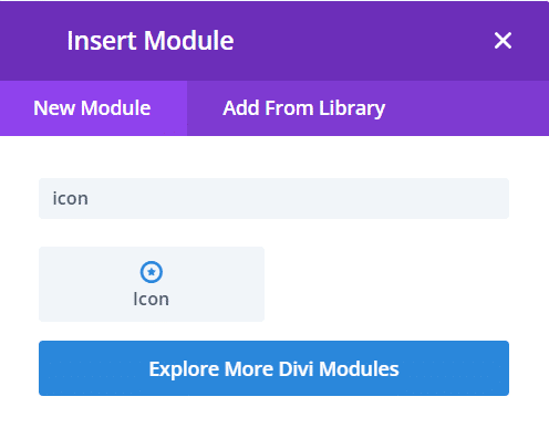 Adding icons to the Divi Builder