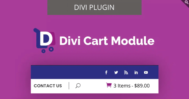 Divi Cart module homepage