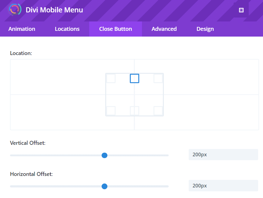 Customizing mobile menu close button