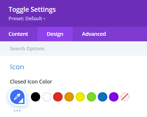 Designing your toggle